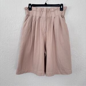 Women's Tan High-Waisted Shorts